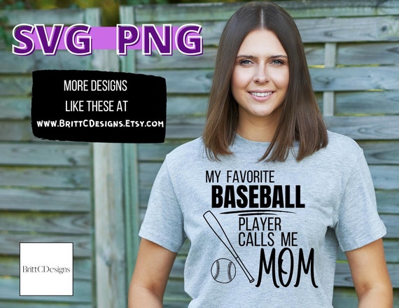 Baseball Mom T Shirt Favorite Baseball Player Mother Gift Baseball Mom T Shirt Favorite Baseball Player Mother Gift
