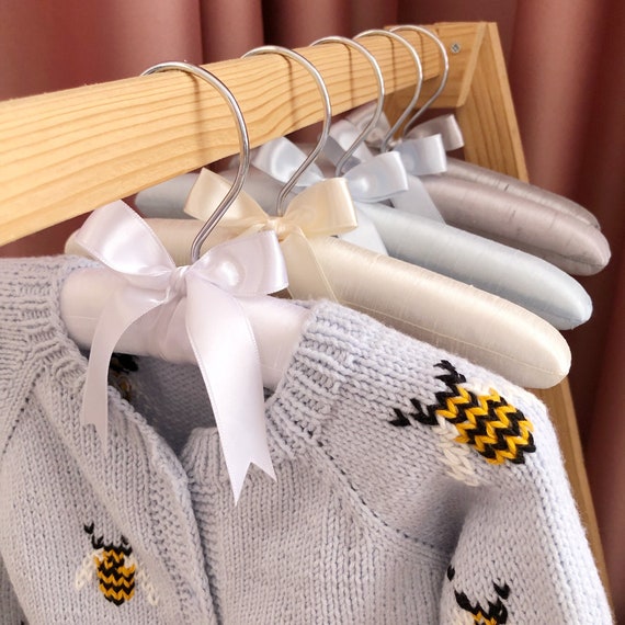 Wholesale Colored Satin Clothes Hanger Padded Kids Coat Satin Hangers for  Wedding Dress - China Baby Clothes Hanger and Baby Hanger price