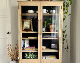 SOLD**Redesigned Solid Oak Vintage Cabinet