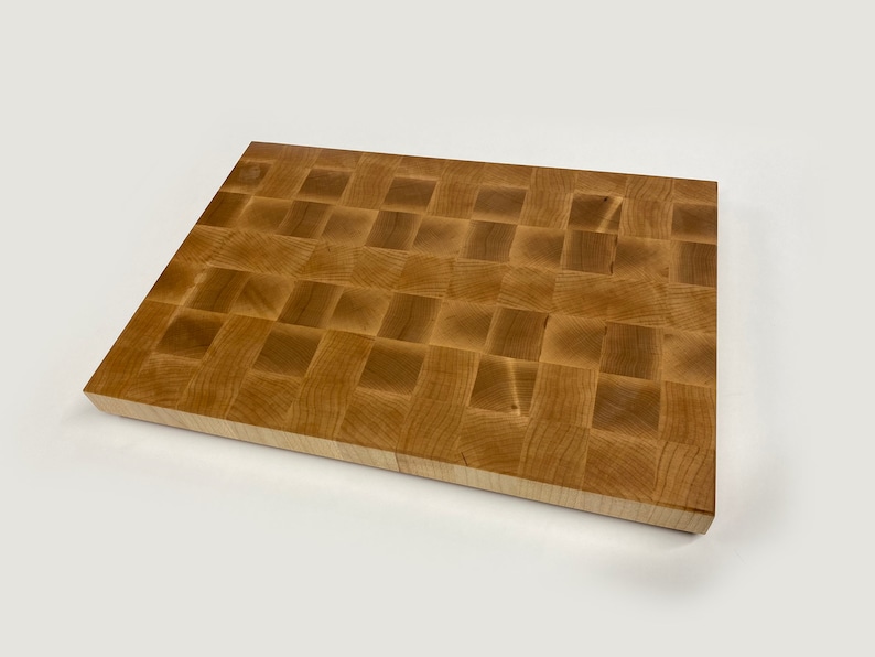 Large Maple Cutting Board End Grain Butcher Block 12 X Etsy