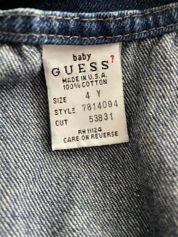 Vintage 1990's Guess denim dress 4yr - image 3