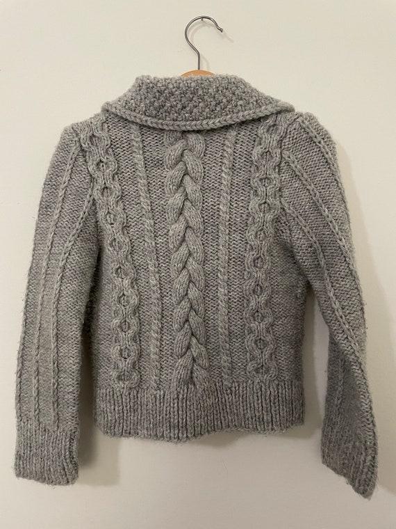 Vintage Hand Knit Cardigan 5T - image 4