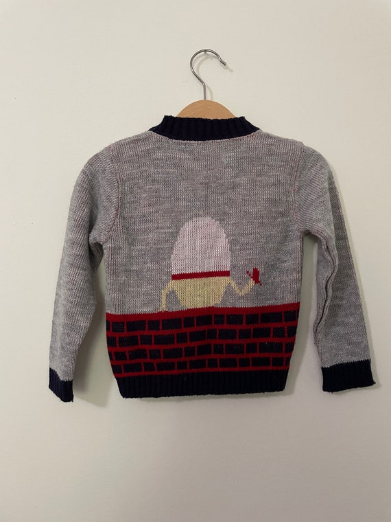 Vintage Seventies Humpty Dumpty Sweater 2T - image 4