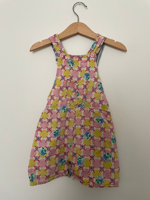 Vintage 1950's flour sack overalls - image 1