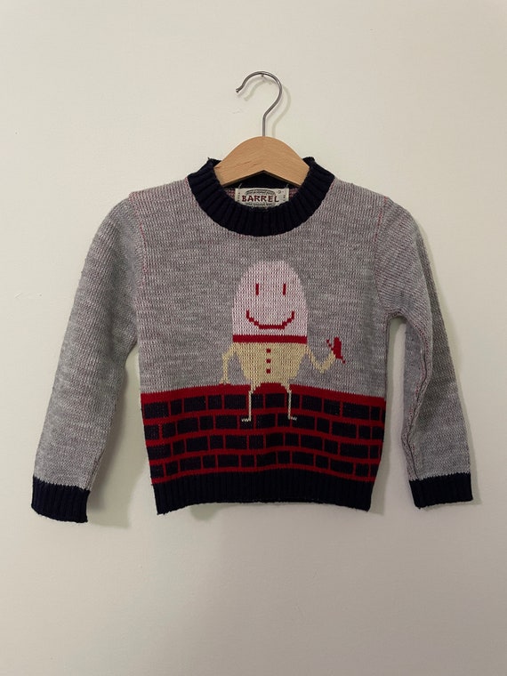 Vintage Seventies Humpty Dumpty Sweater 2T - image 2