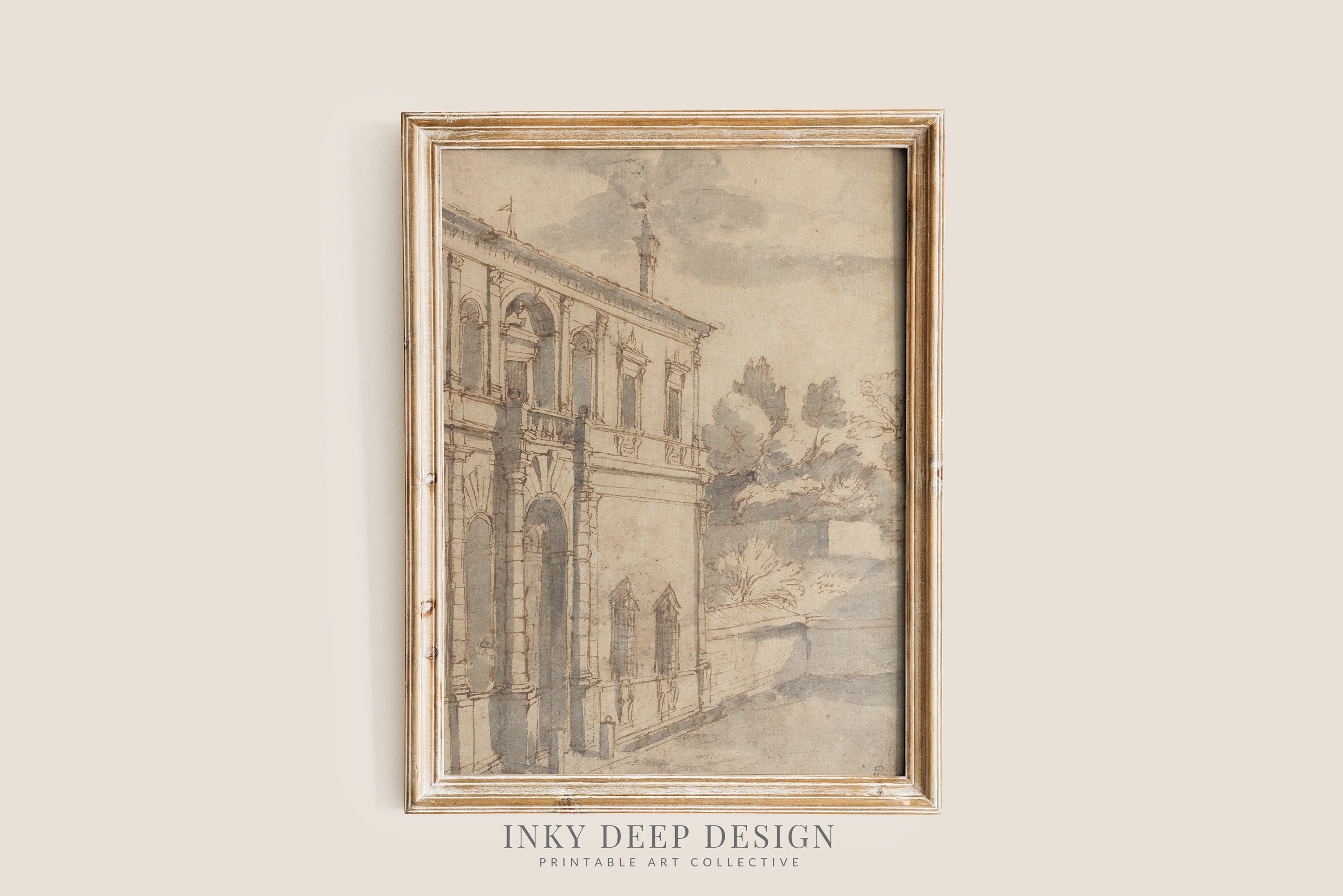 Roman Architecture Drawing Design