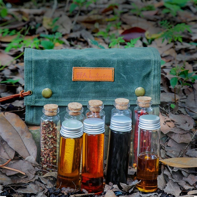 Bushcraft Spices Kit Portable Camping Spice Jar Travel Etsy