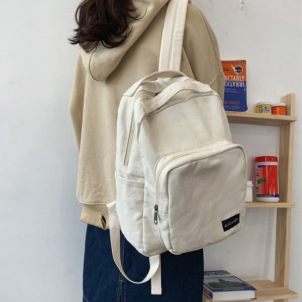 Canvas Backpack Etsy