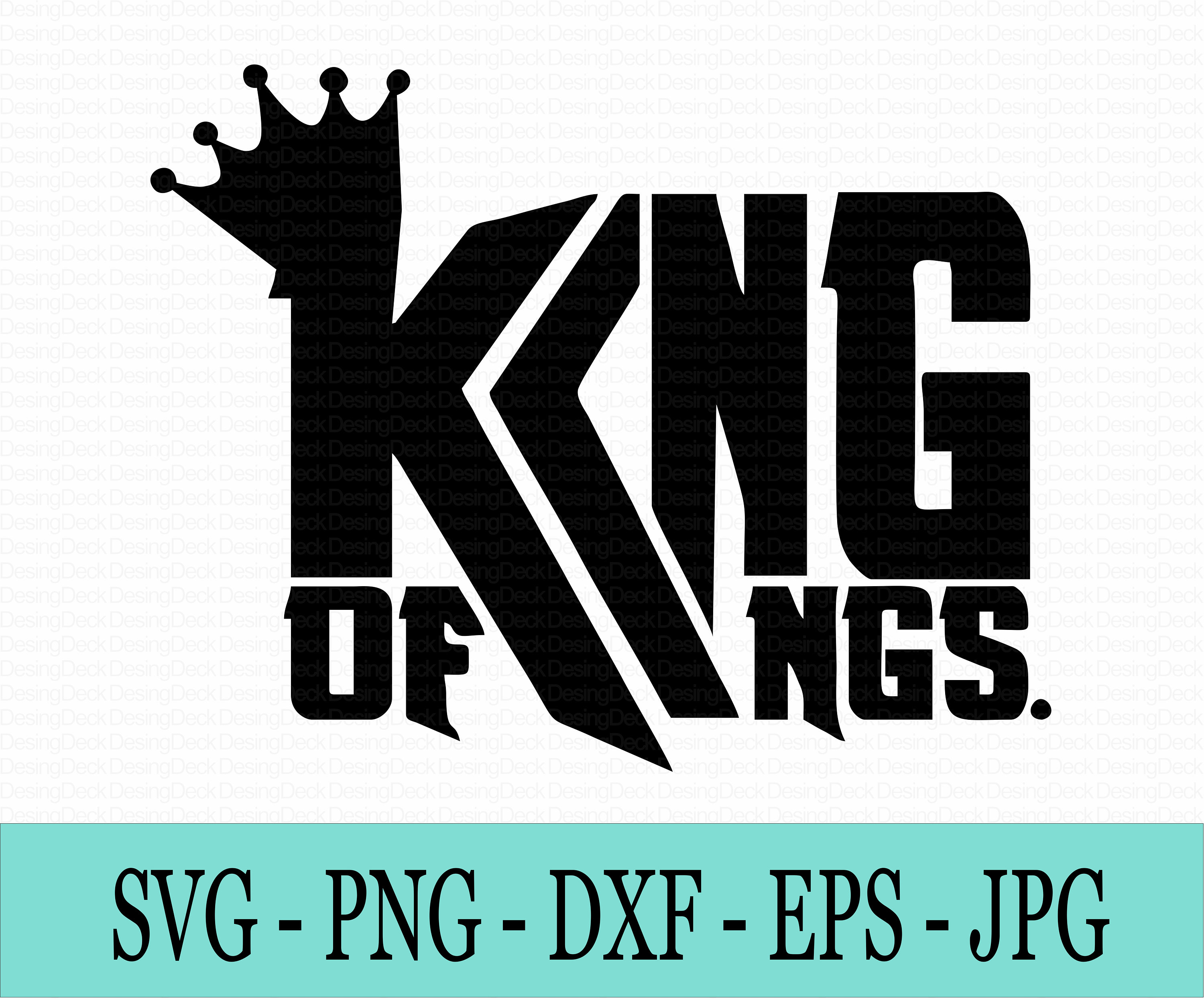 King of Kings Crown SVG: Birthday Gift Design (Digital Download)