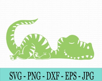 Baby Dinosaur Silhouette SVG Design: Nursery Decor, Cricut, Laser (Digital Download)