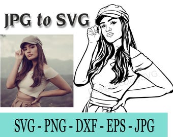 Custom Digital Portrait,Submit your image and we'll convert it to SVG and surprise your loved ones. jpg to svg, png