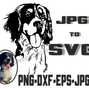 Custom Pet SVG,Custom Dog Portrait, Custom Dog SVG From Photo,Custom Pet Illustration,Pet Memorials