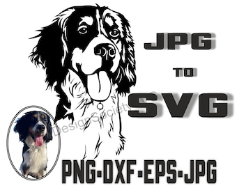 Custom Pet SVG,Custom Dog Portrait, Custom Dog SVG From Photo,Custom Pet Illustration,Pet Memorials