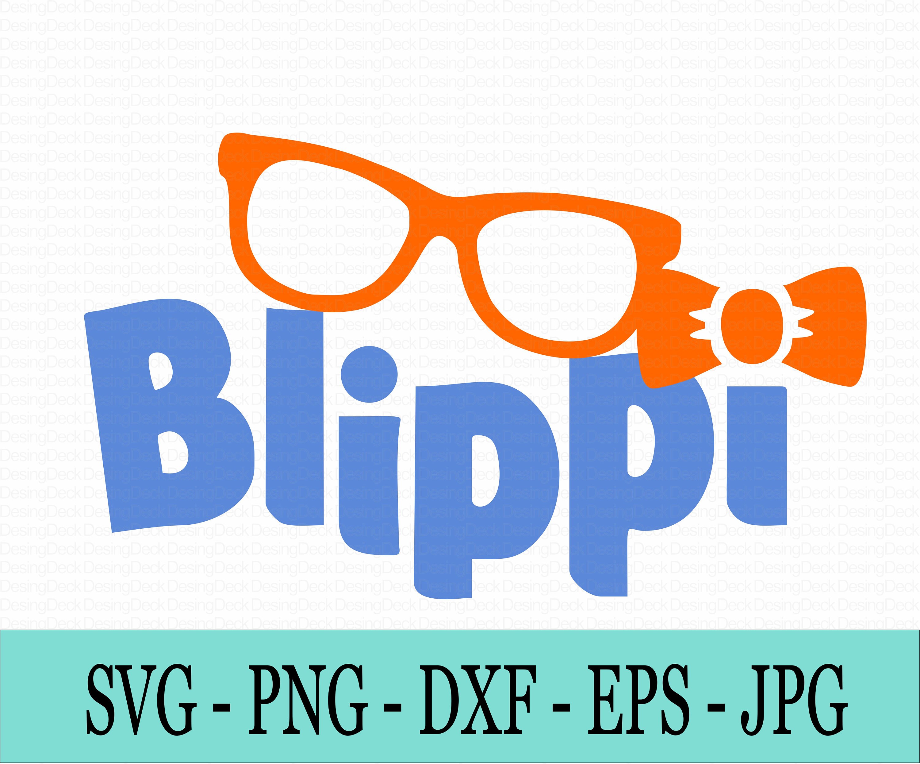 Blippi Svg File Glasses Blippi Bow Tie Clipart Birthday Etsy Australia