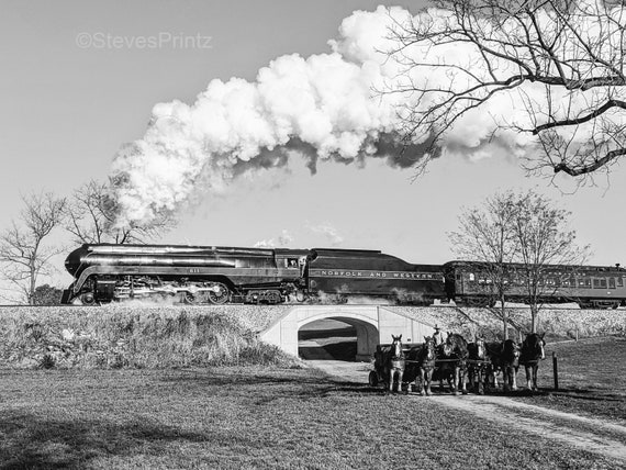 Queen of Steam - N&W 611 - Strasburg Rail Road - Bridge - Etsy