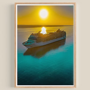 MSC Magnifica Sunrise Poster
