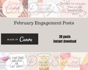 Messages de fiançailles du 28 février | Pack de contenu pour réseaux sociaux| Pack interactif| Messages interactifs| Fiançailles