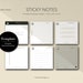 Sticky Note Printable I 3 X 3 in I Notes Template I Memo Card I PDF ...