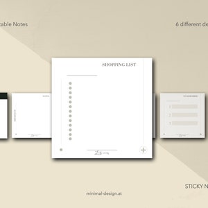 Sticky Note Printable I 3 X 3 in I Notes Template I Memo Card I PDF ...