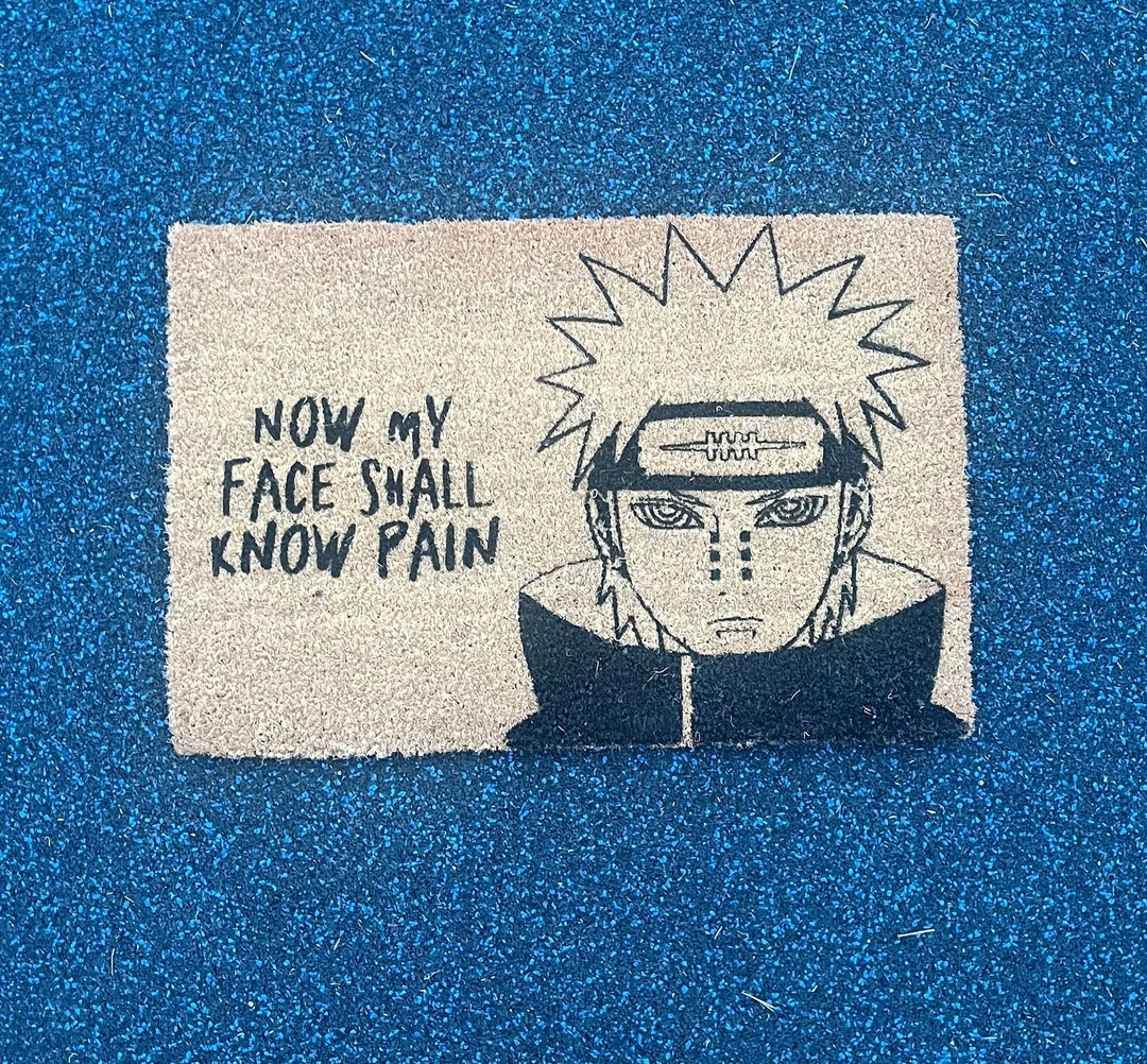 Face Shall Know... Anime Birthday Gifts for Nerds Funny Doormat