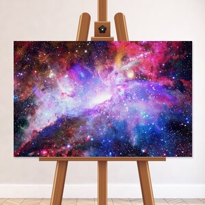 Galaxy Bild Sterne am Himmel Fine Art Print NASA Hubble Weltraumteleskop Fotografie Leinwand Nebula Art bereit zum Aufhängen