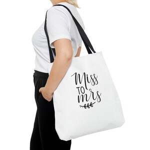 Miss to Mrs. Tote Bag, cadeau de mariée, cadeau de mariée, cadeau de Bachelorette, cadeau de mariage