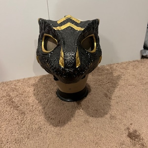 Black and gold Dinomask premade
