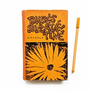 Upcycled Lined Notebook | Altered Book Diary | Made from Old Book | Recycled Journal | Orange Diary | Old Book Notebook | Floral Journal