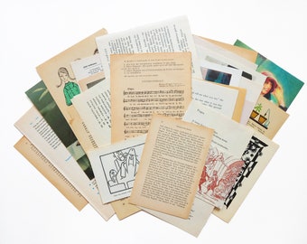 JUNK 7ページ 1960～70年代 ビンテージ スクラップブック ページ