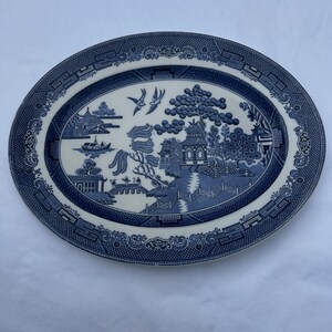 Johnson Brothers Blue Willow Oval Serving Platter