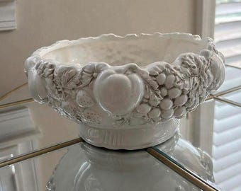 Vintage White Ceramic Bowl