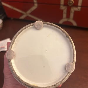 Vaso antico in porcellana cinese con calligrafia e scena figurativa, vaso per lo zenzero in stile dinastia Qing immagine 5