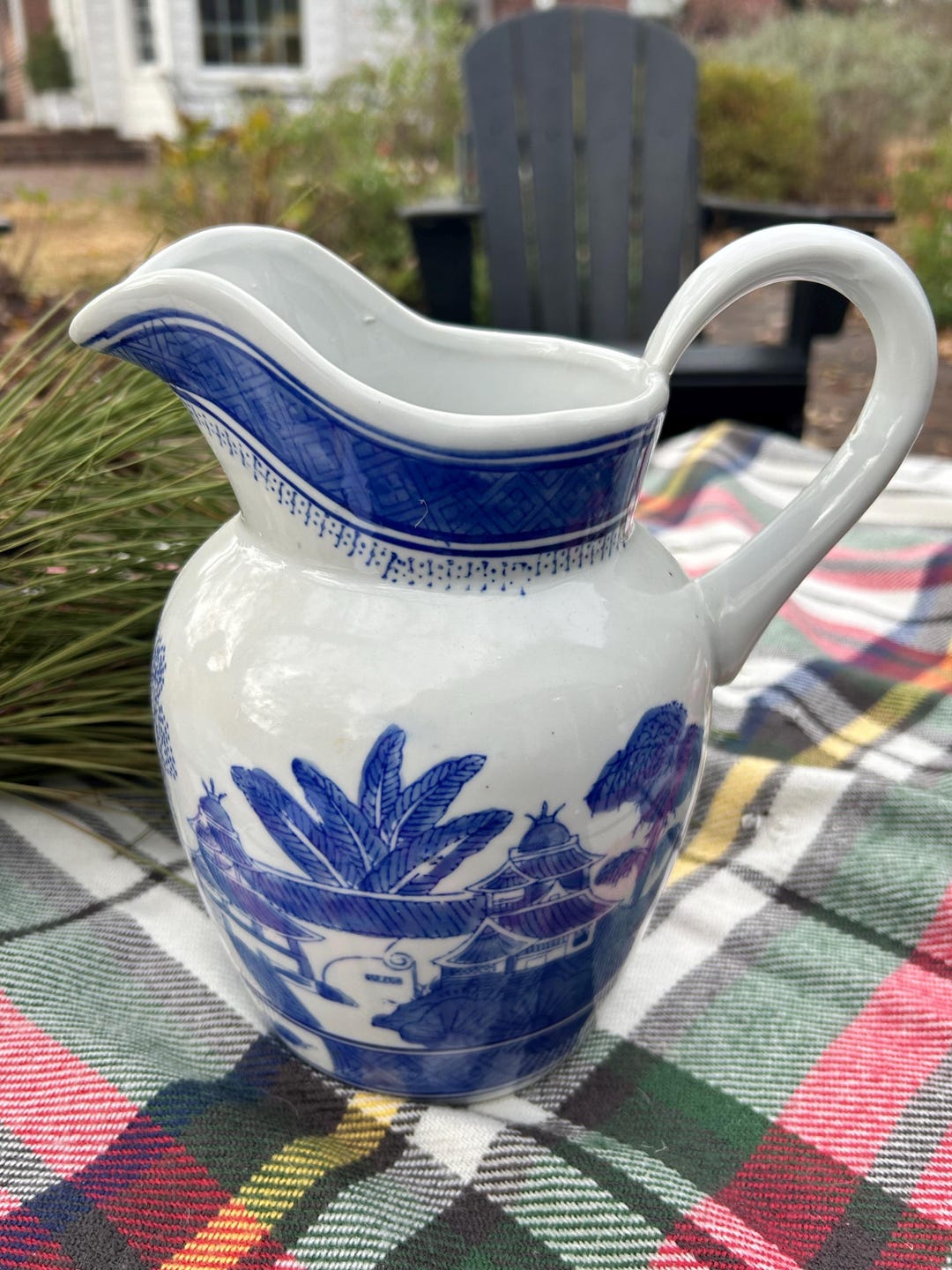 Canton Collection Two’s Company Canton Collection Blue and White Porcelain Pitcher – - Etsy