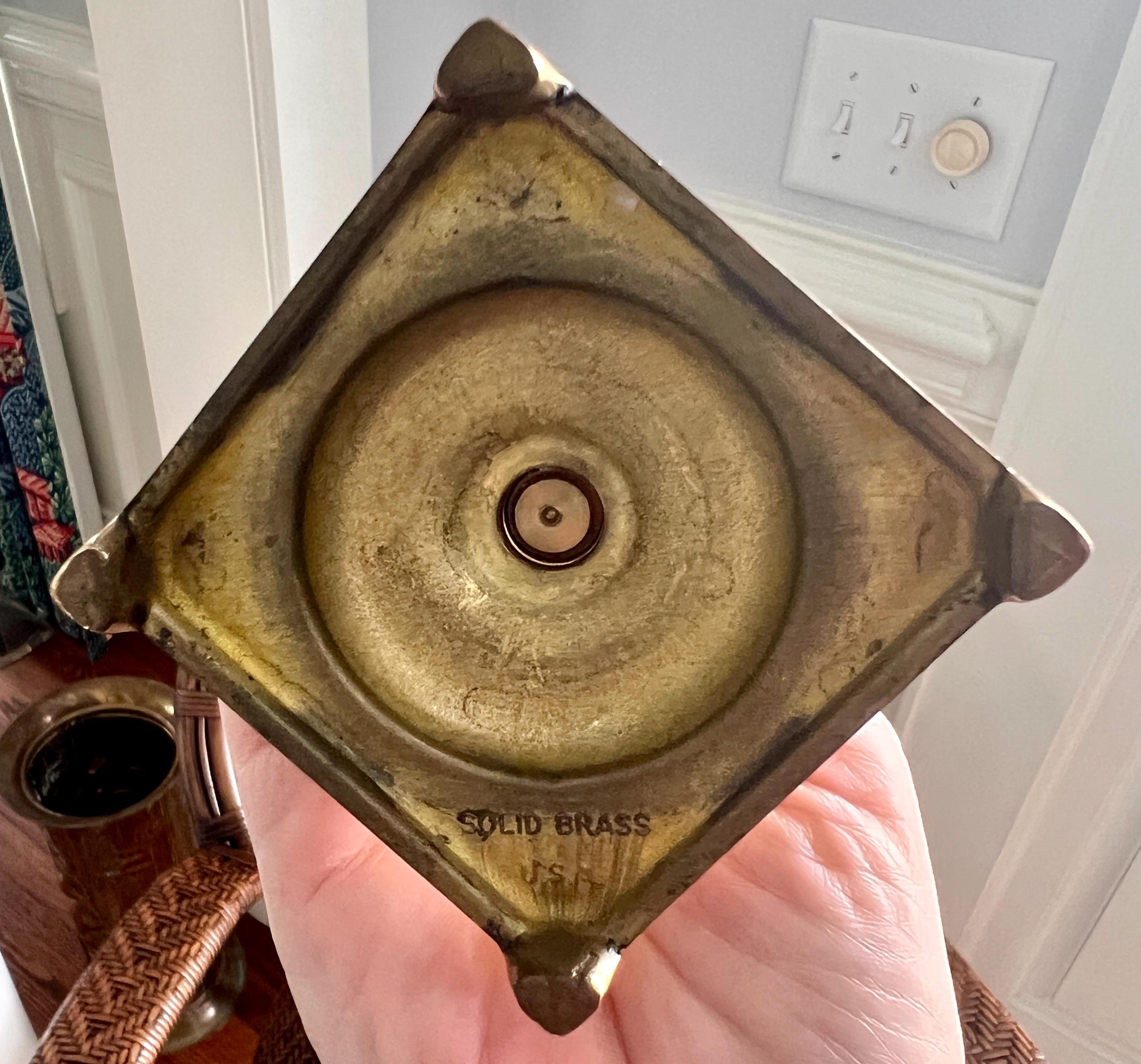 ヴィンテージの真鍮製キャンドルホルダー - Etsy 日本