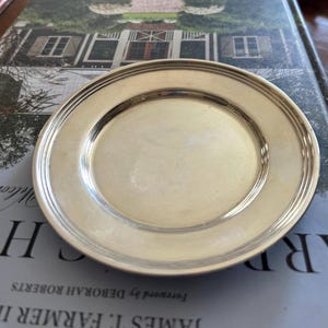 5” Sterling silver wine bottle coaster