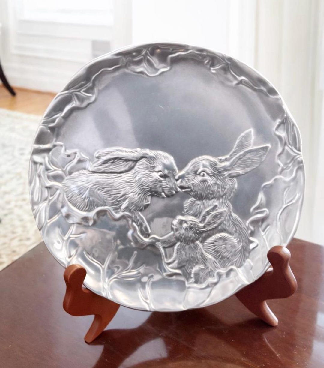 Arthur Court Bunny Plate - Etsy