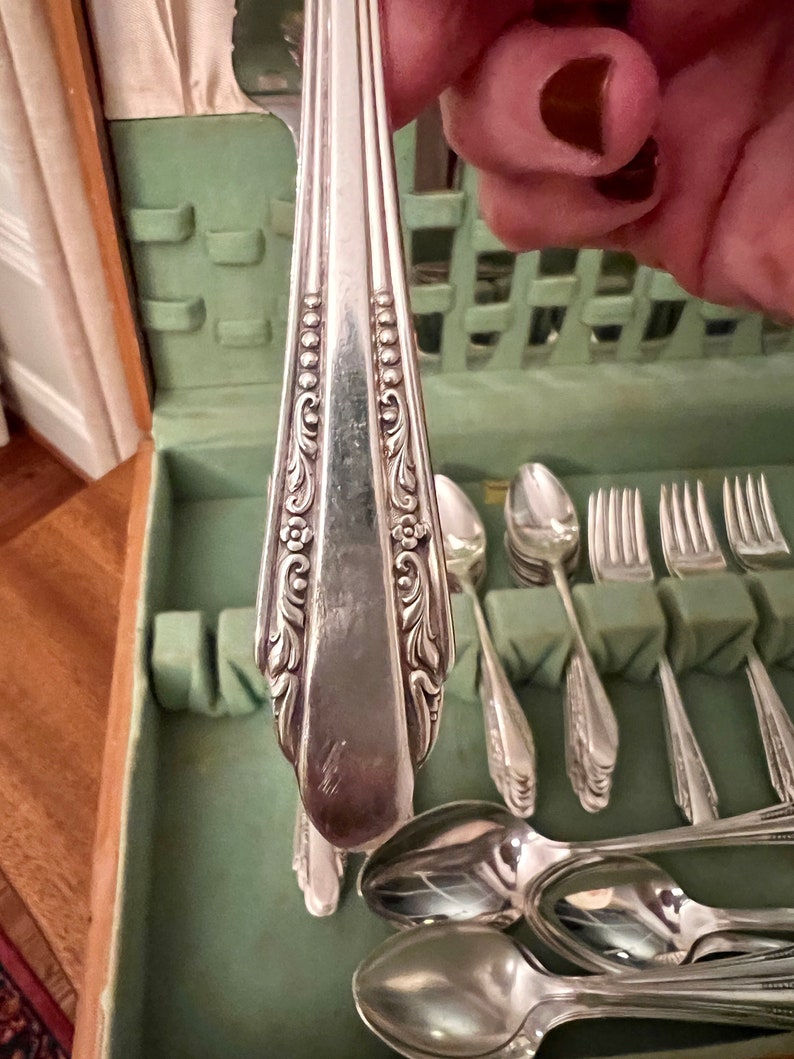 International Silver Co. 49 Piece Set Manor Plate Silverware Etsy