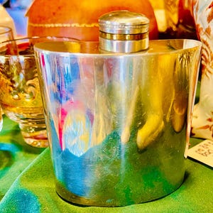 Vintage Colonial PewterShooting Hip Flask by Boardman