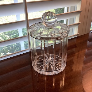 Vintage Cut Crystal Candy Jar with Lid