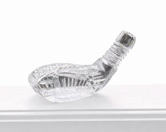 Vintage Waterford Crystal Golf Club Head-Cut Glass Paperweight