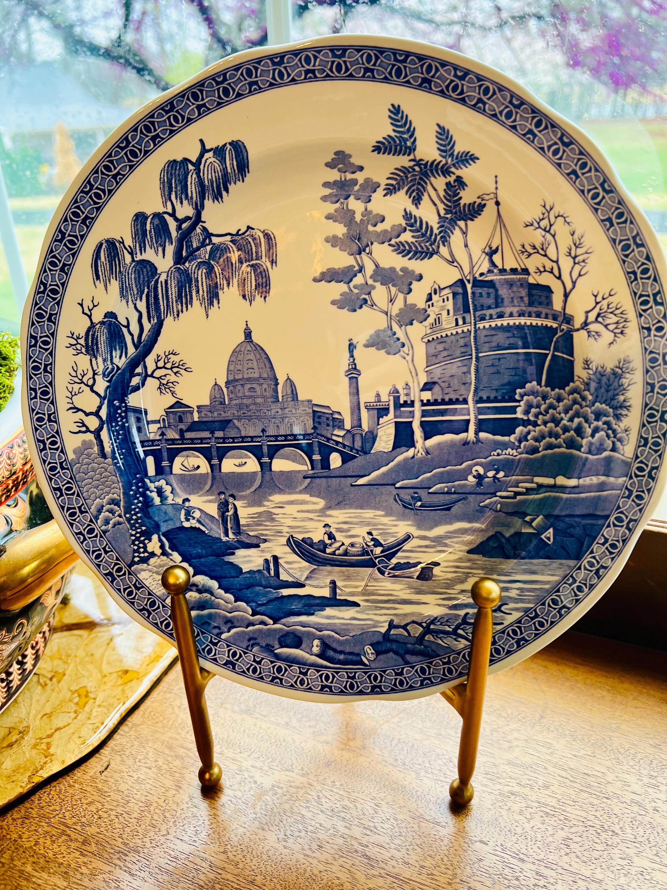 青と白の風景画 spode ティーセット 青と白の風景画 値下げ！！spode ティーセット pottery white and blue Spode 食器