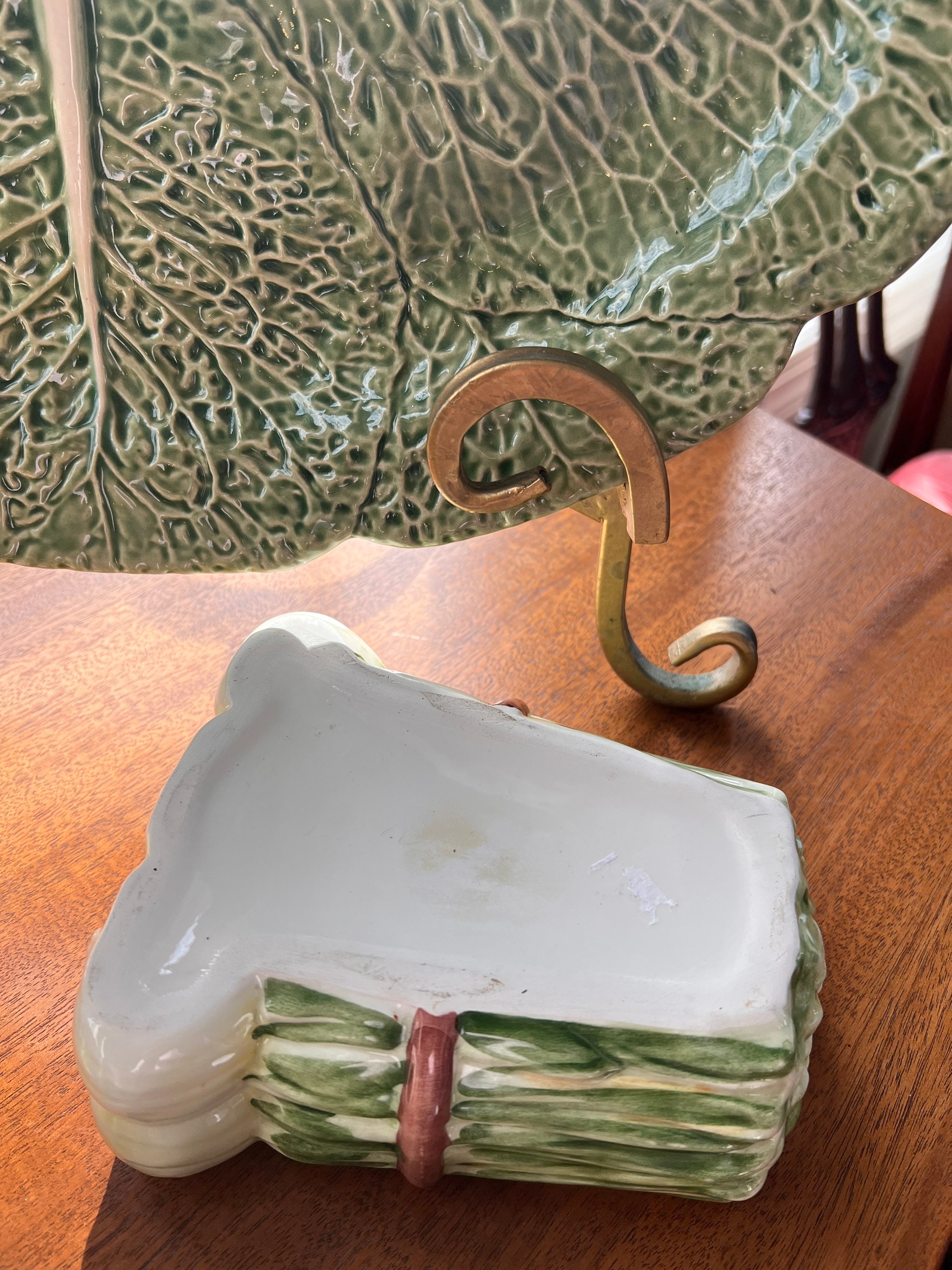 Vintage Majolica Garlic Keeper Etsy