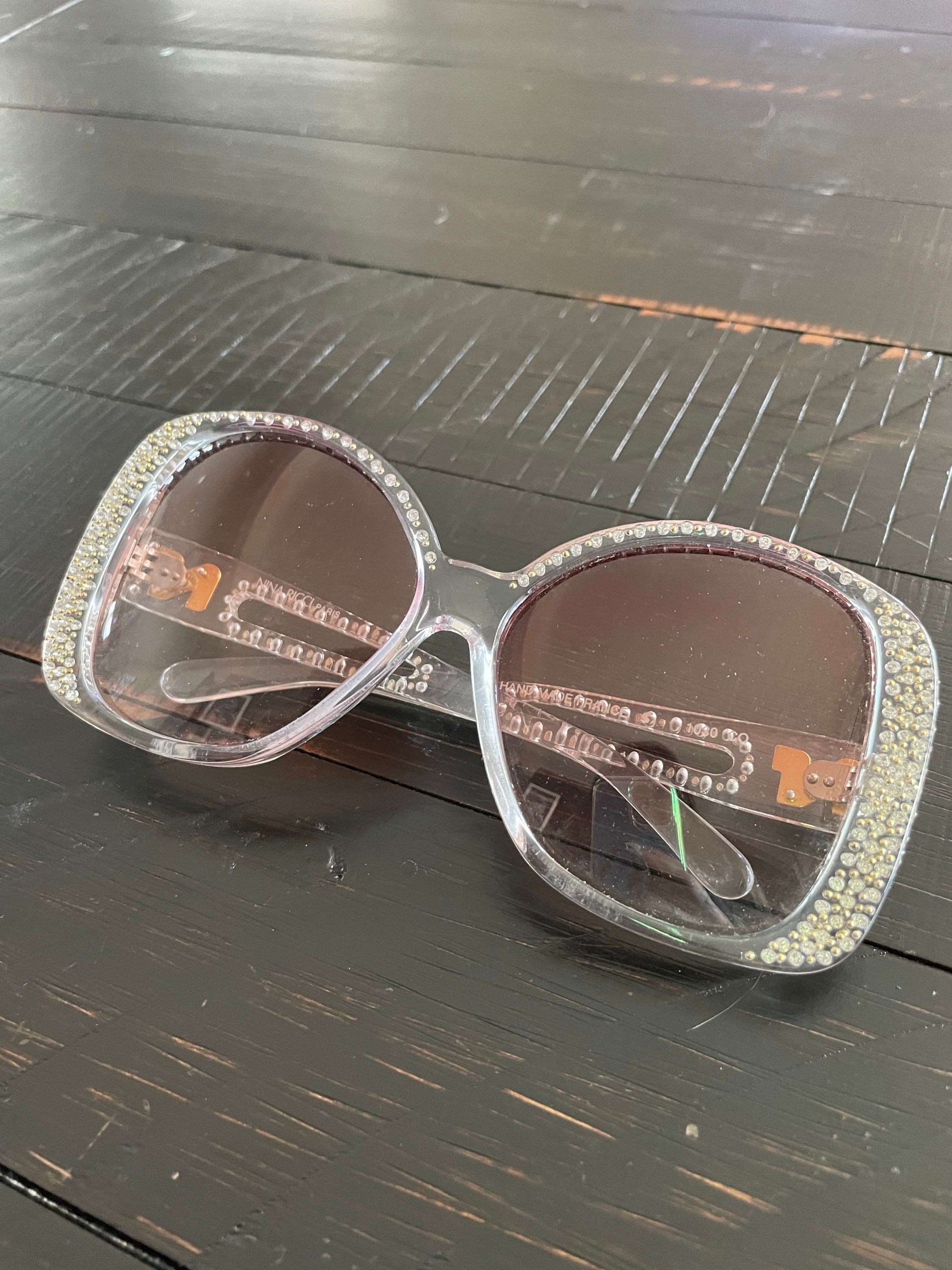 Vintage Nina Ricci Sunglasses 1030CO Clear Frame With - Etsy