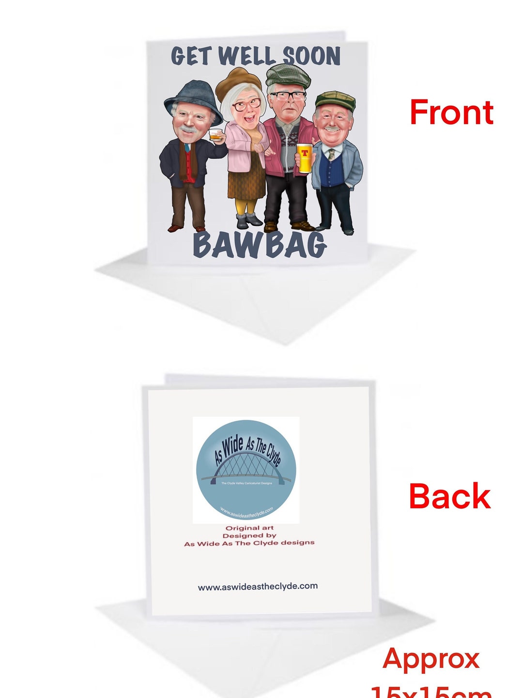 Still Game Get Well Soon Baw Bag Card Still Game Merch Jack - Etsy