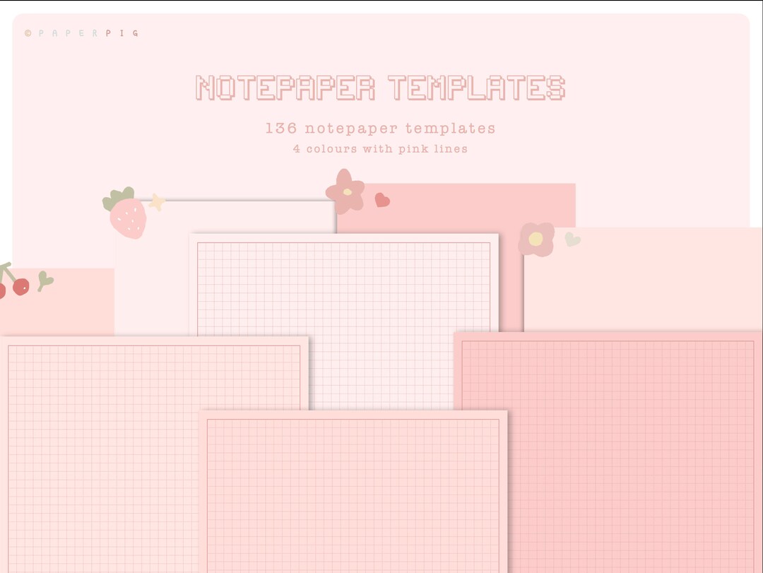 Digital Notepaper Templates | Student Notepaper | Notetaking Templates ...