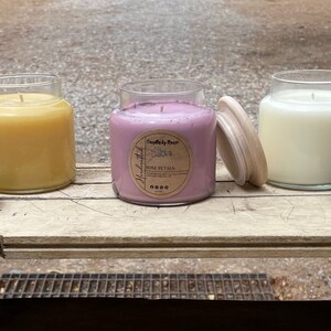 Storage Jar Candles with Lid - 100% Soy Wax - Choose from Many Scents or Unscented