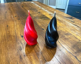 Flame Candle - 100% Pure All-Natural Organic Beeswax - Choose from Many Scents or Unscented