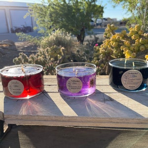 Candle Bowl Candles - Gel Wax - Choose from Many Scents or Unscented