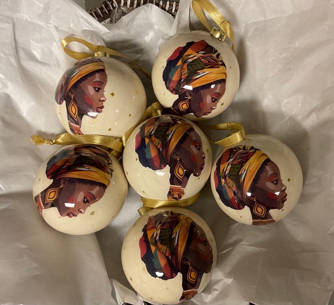 Black Woman Ornaments African American Christmas Ornaments Handmade