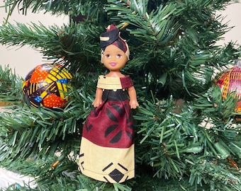 African Ornaments - Christmas Ornaments - Black Ornaments - Nubian Grace - Black History - Handmade Ornaments - Cute Ornaments